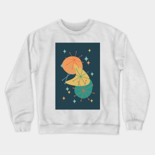 Atomic Age Mid Century Modern Composition I Crewneck Sweatshirt